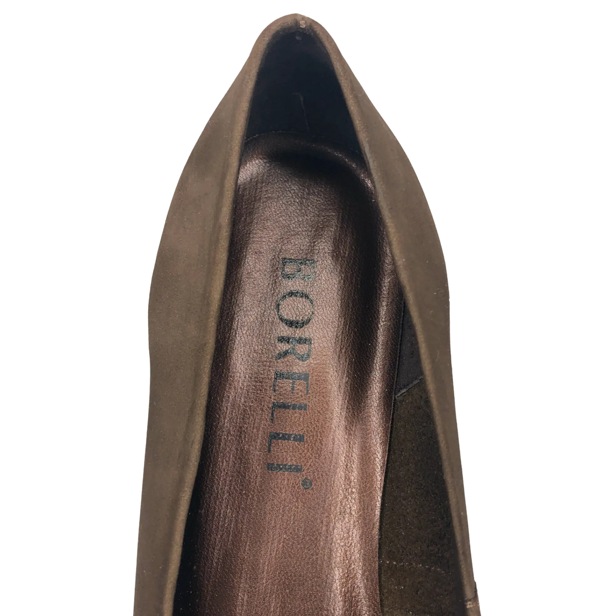 Borelli Brown Marilyn Suede Flats - Size 8 - Women
