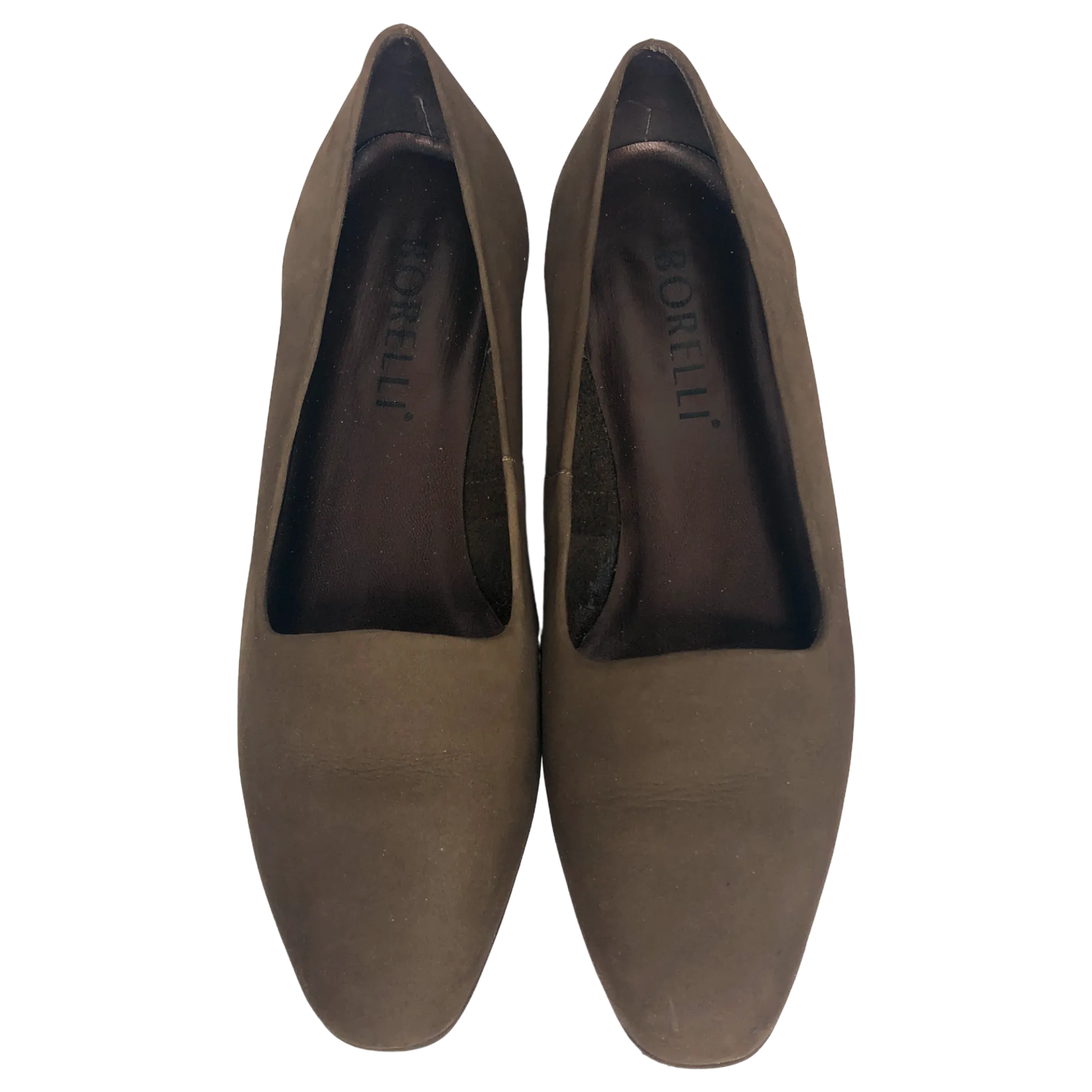Borelli Brown Marilyn Suede Flats - Size 8 - Women