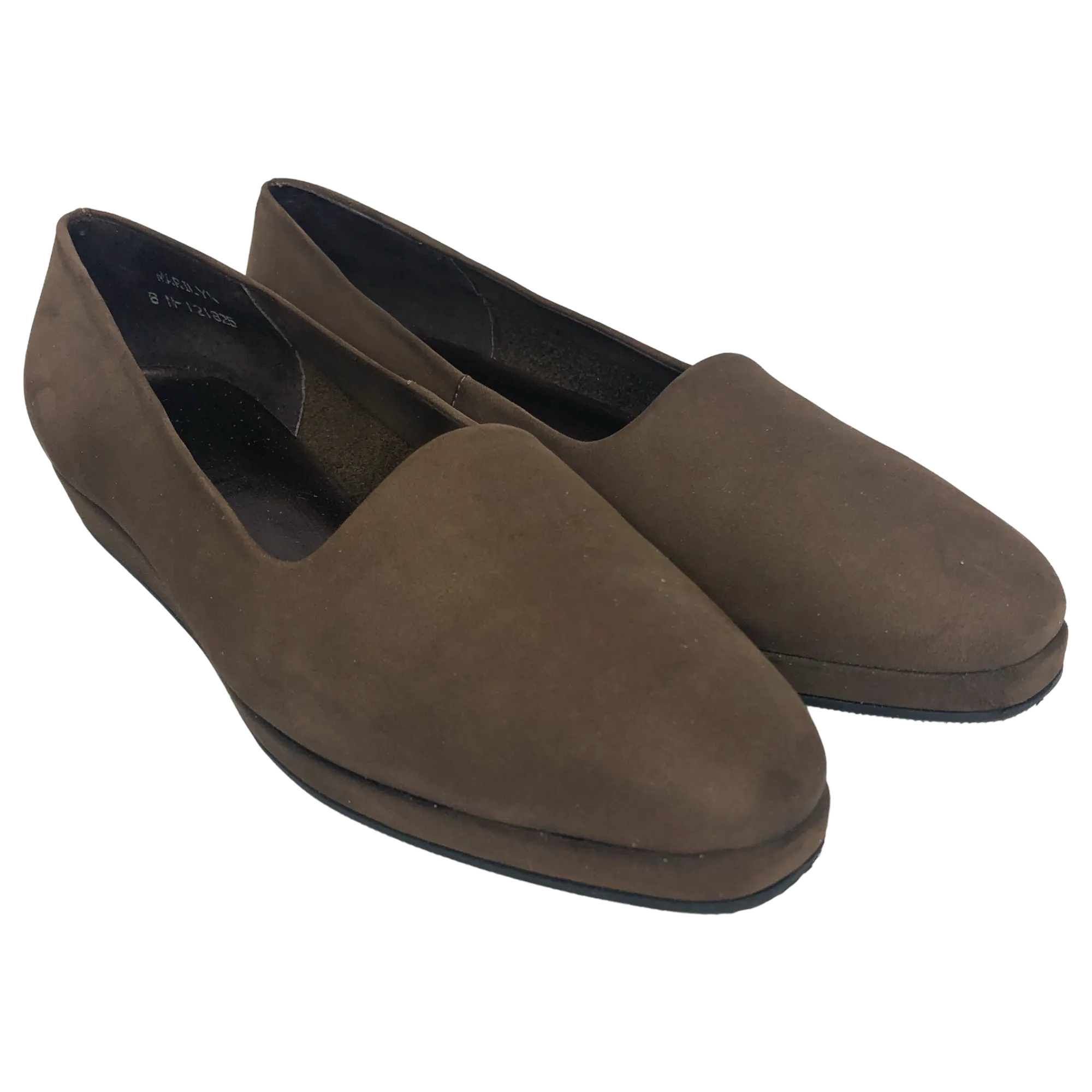 Borelli Brown Marilyn Suede Flats - Size 8 - Women