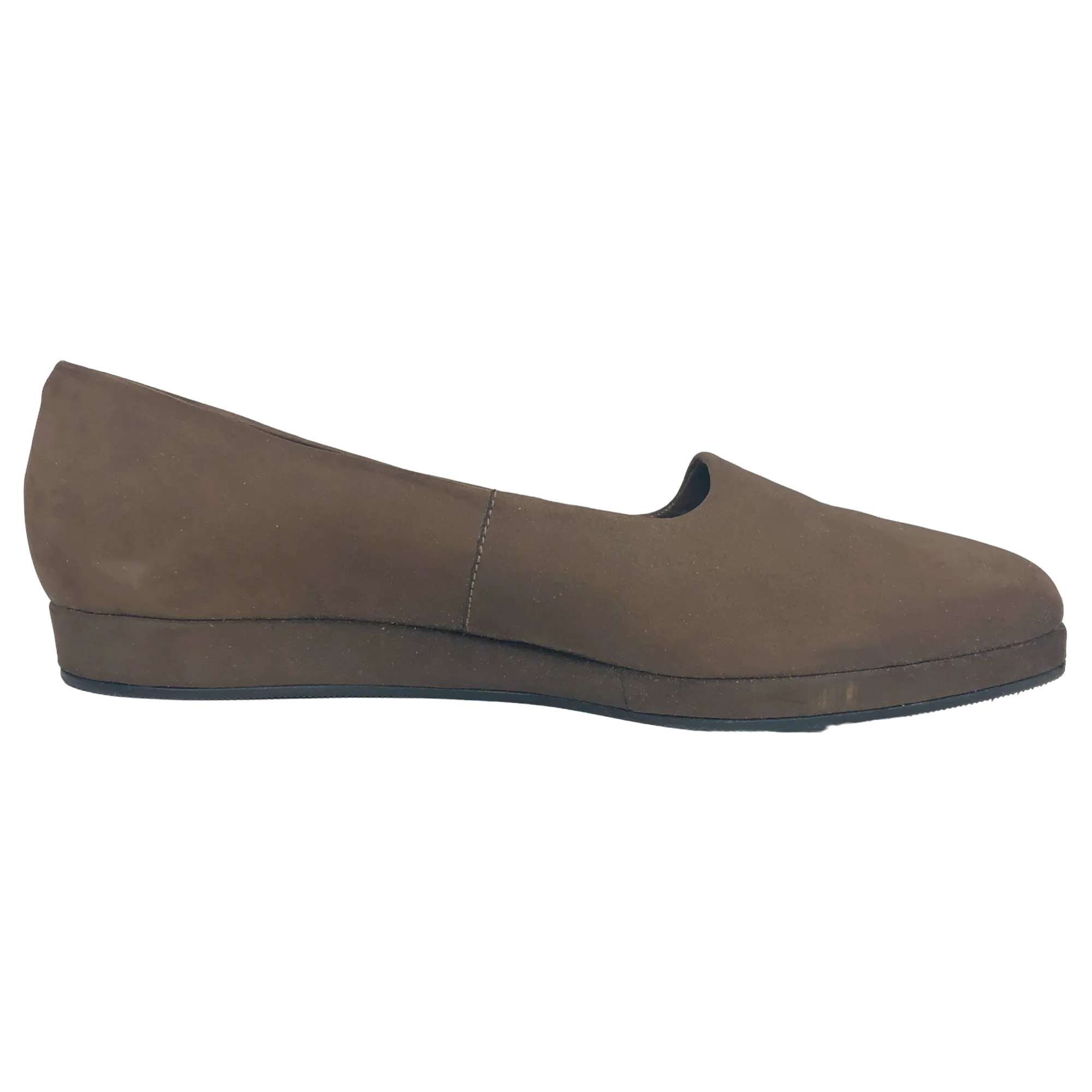Borelli Brown Marilyn Suede Flats - Size 8 - Women