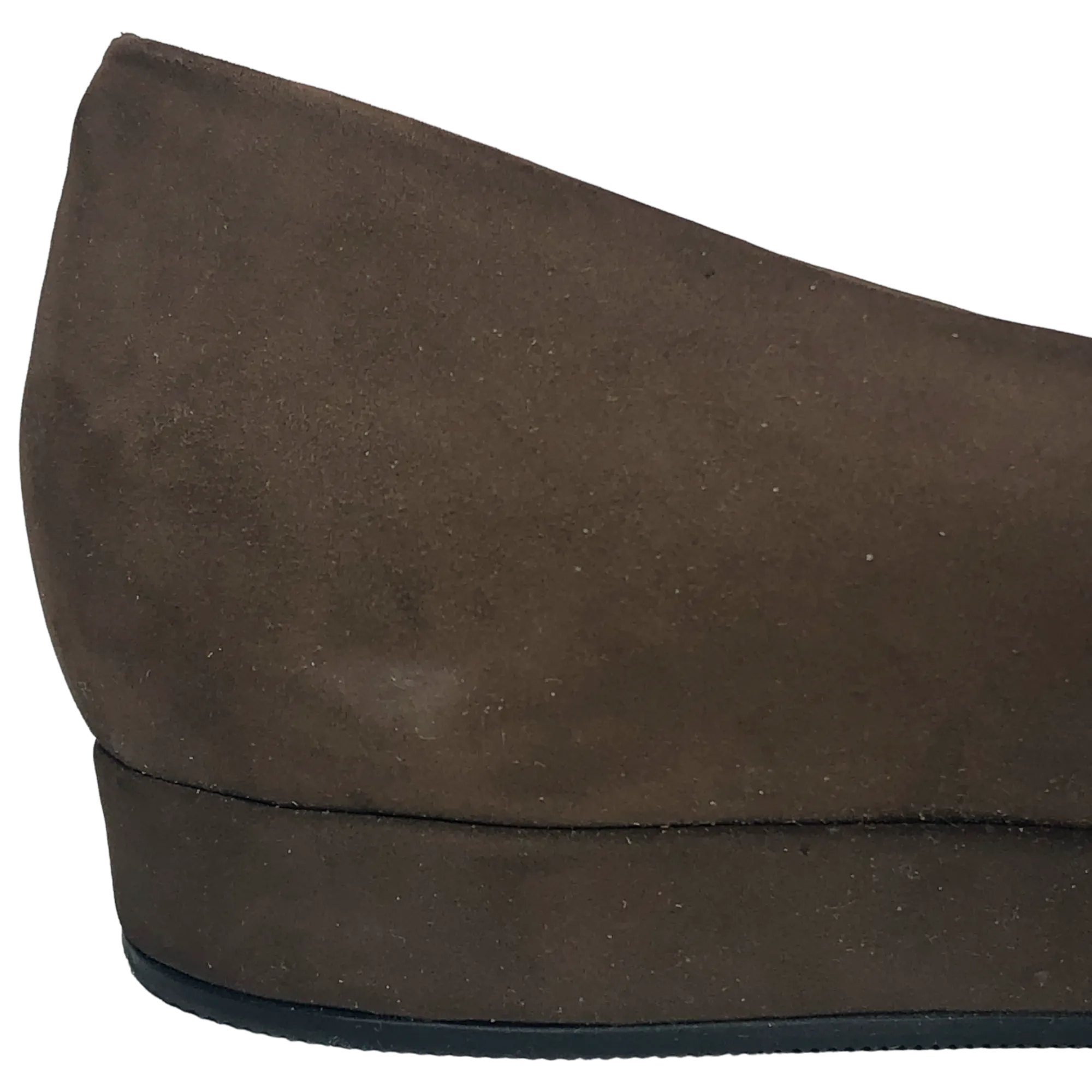 Borelli Brown Marilyn Suede Flats - Size 8 - Women