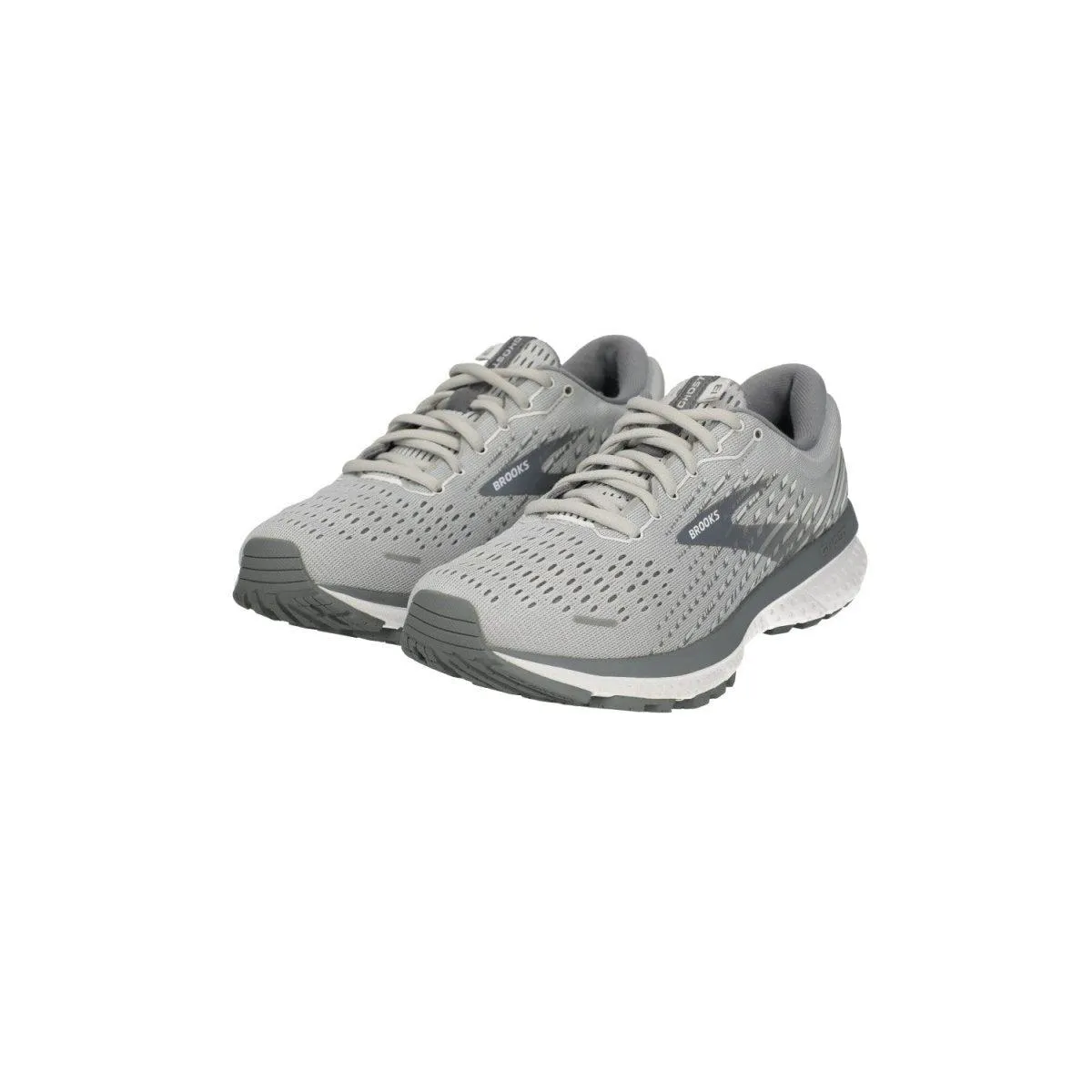 Brooks Ghost 13 Running Sport Shoes Fabric Grey Colour For Women