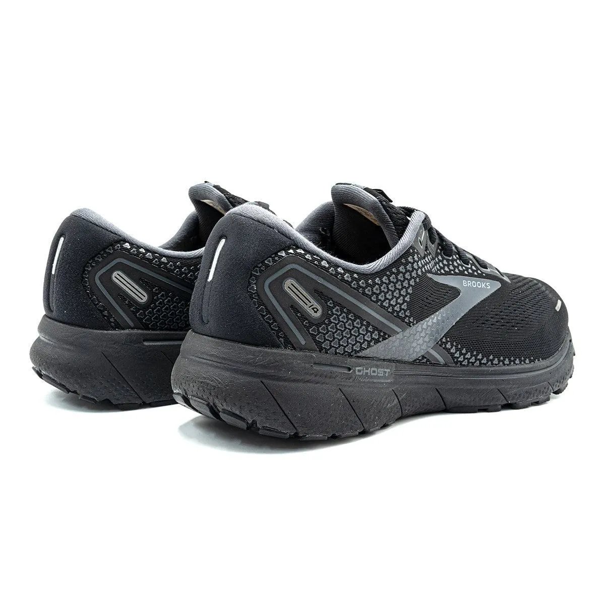 Brooks Ghost 14 Running Sport Shoes Fabric Black Colour For Men
