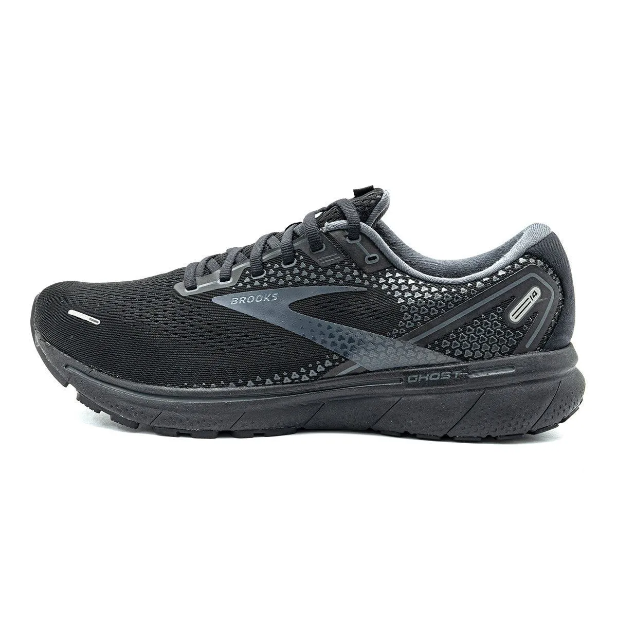 Brooks Ghost 14 Running Sport Shoes Fabric Black Colour For Men