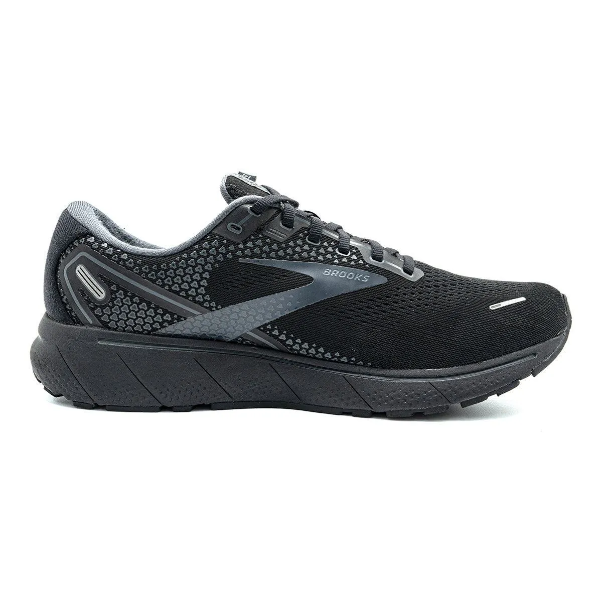 Brooks Ghost 14 Running Sport Shoes Fabric Black Colour For Men