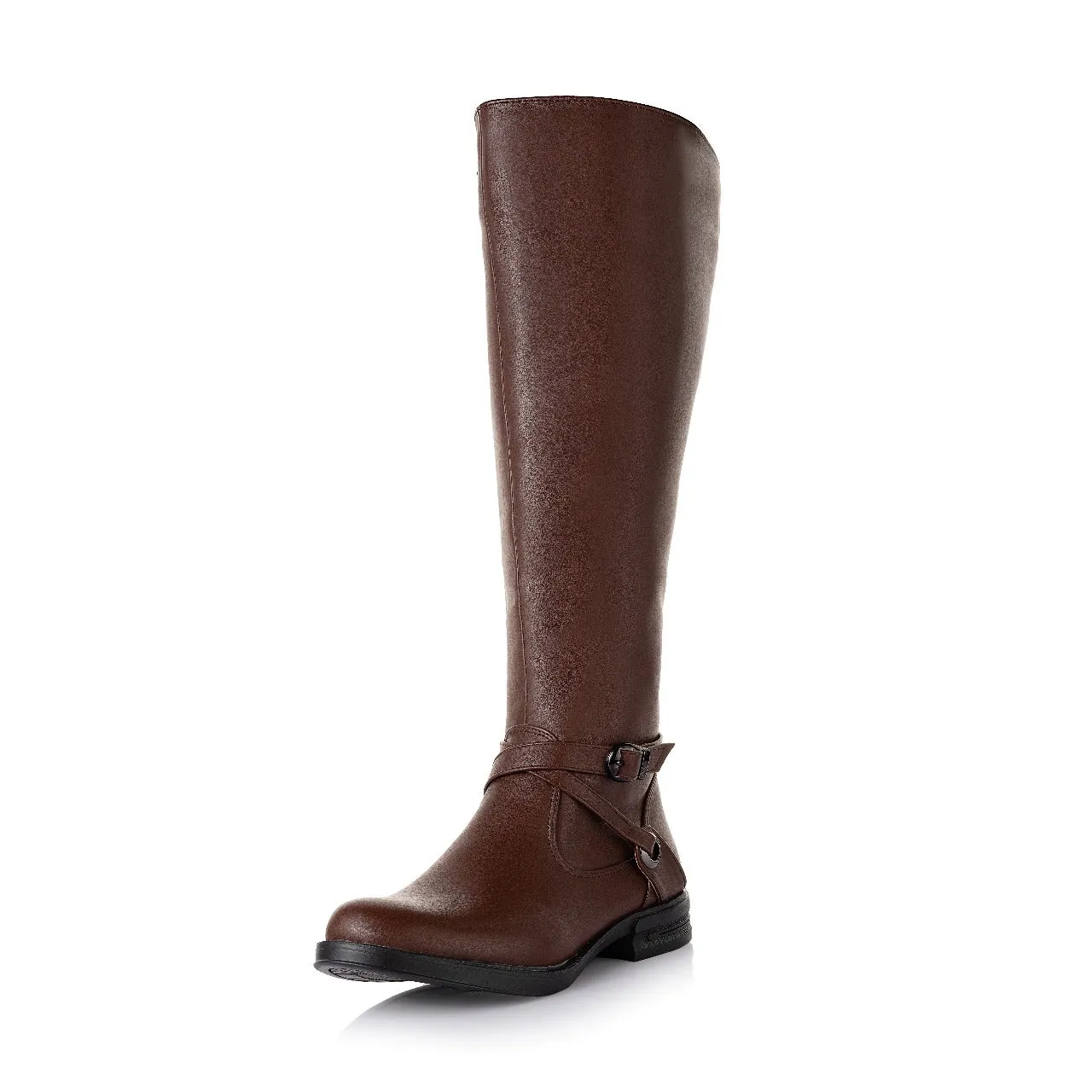 Buckle Knee-High Boots