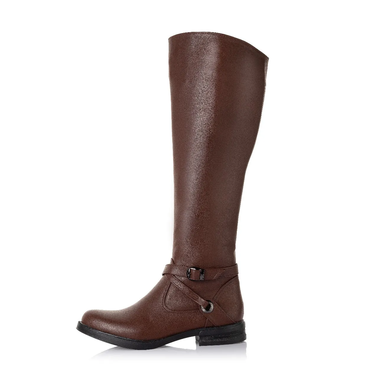 Buckle Knee-High Boots