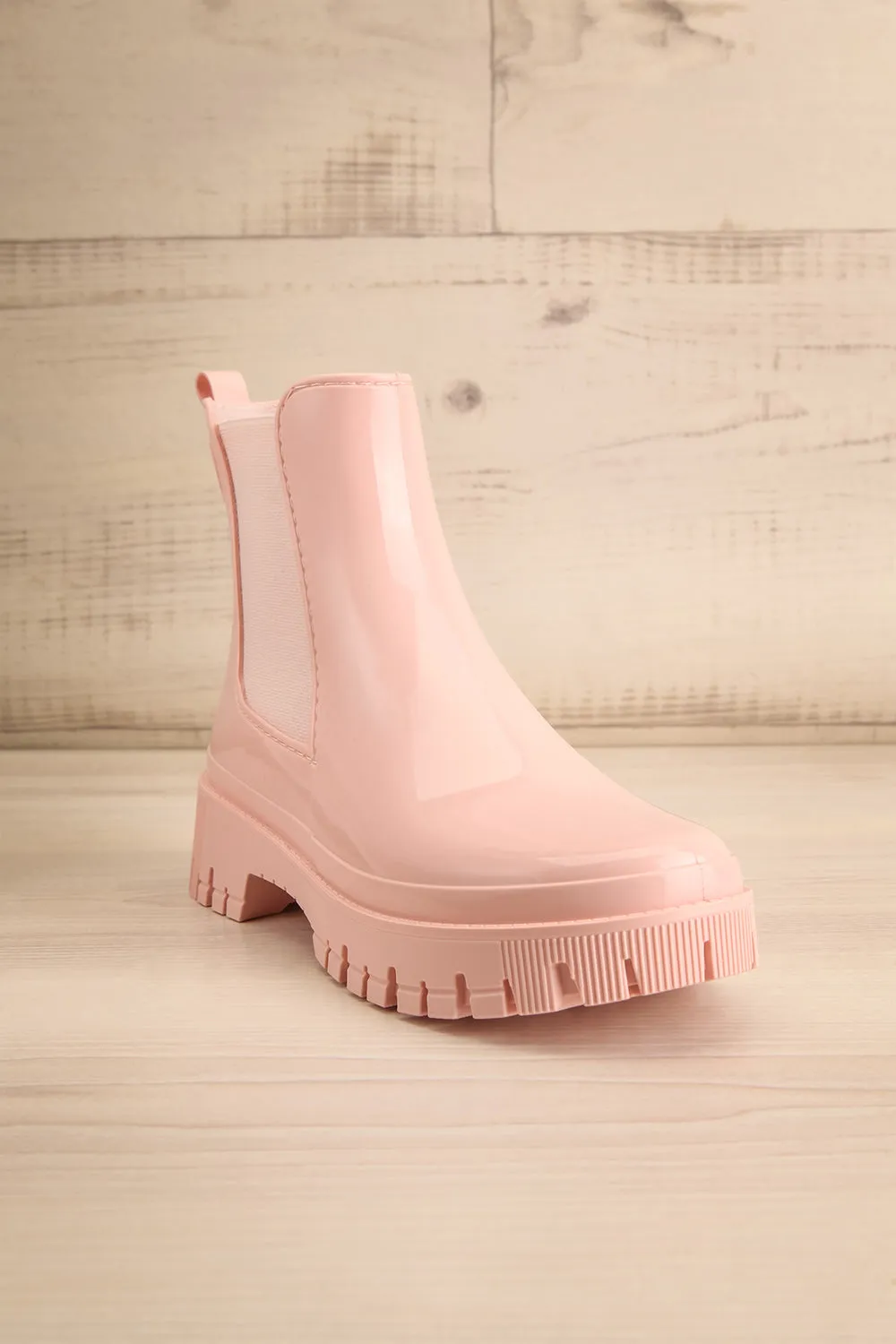Bukavu Pink | Round-Toe Ankle Rain Boots
