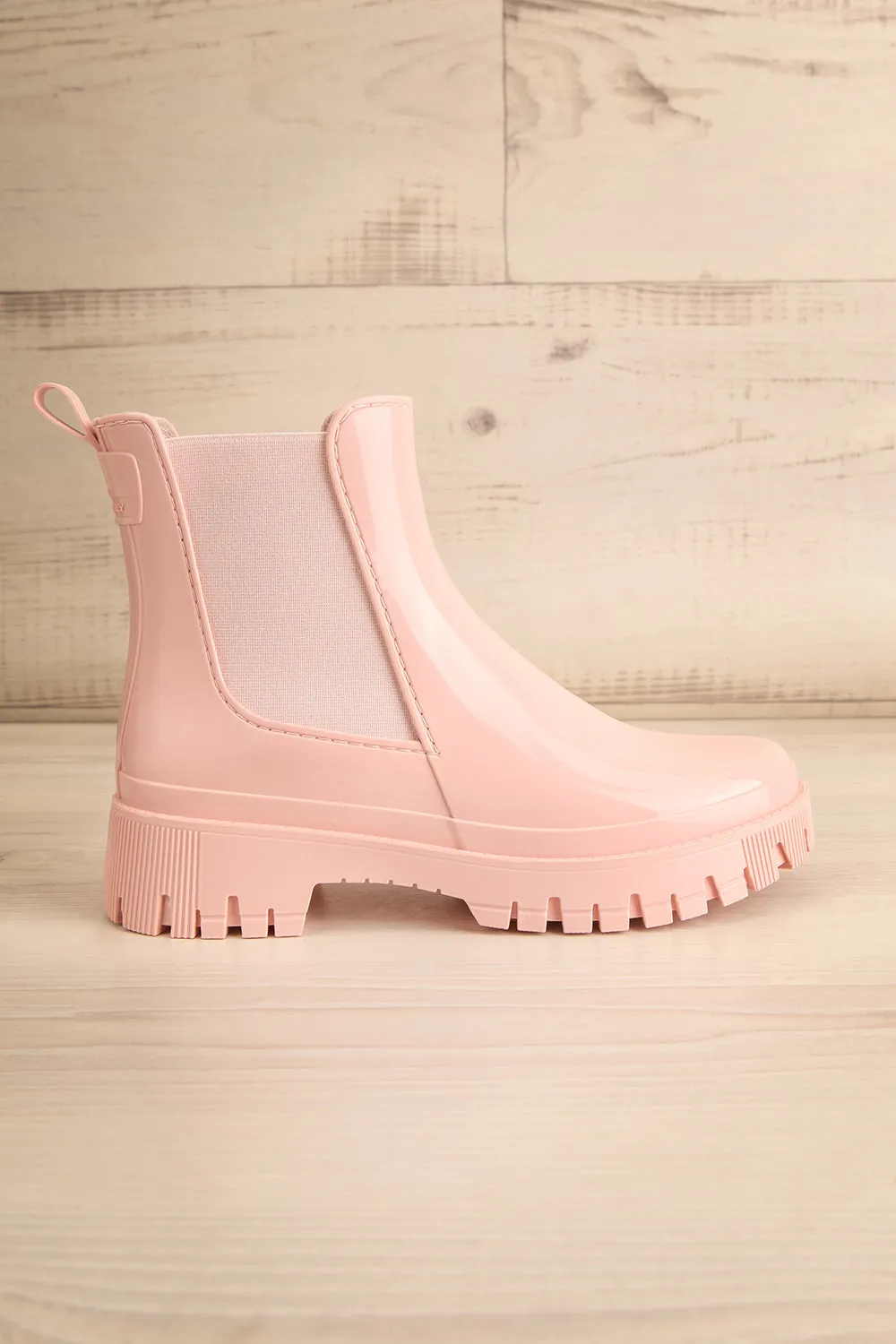 Bukavu Pink | Round-Toe Ankle Rain Boots