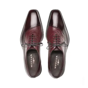 Burgundy Mezlan Men's Dress Lace Up Shoes Fashion Bal Oxford Postdam