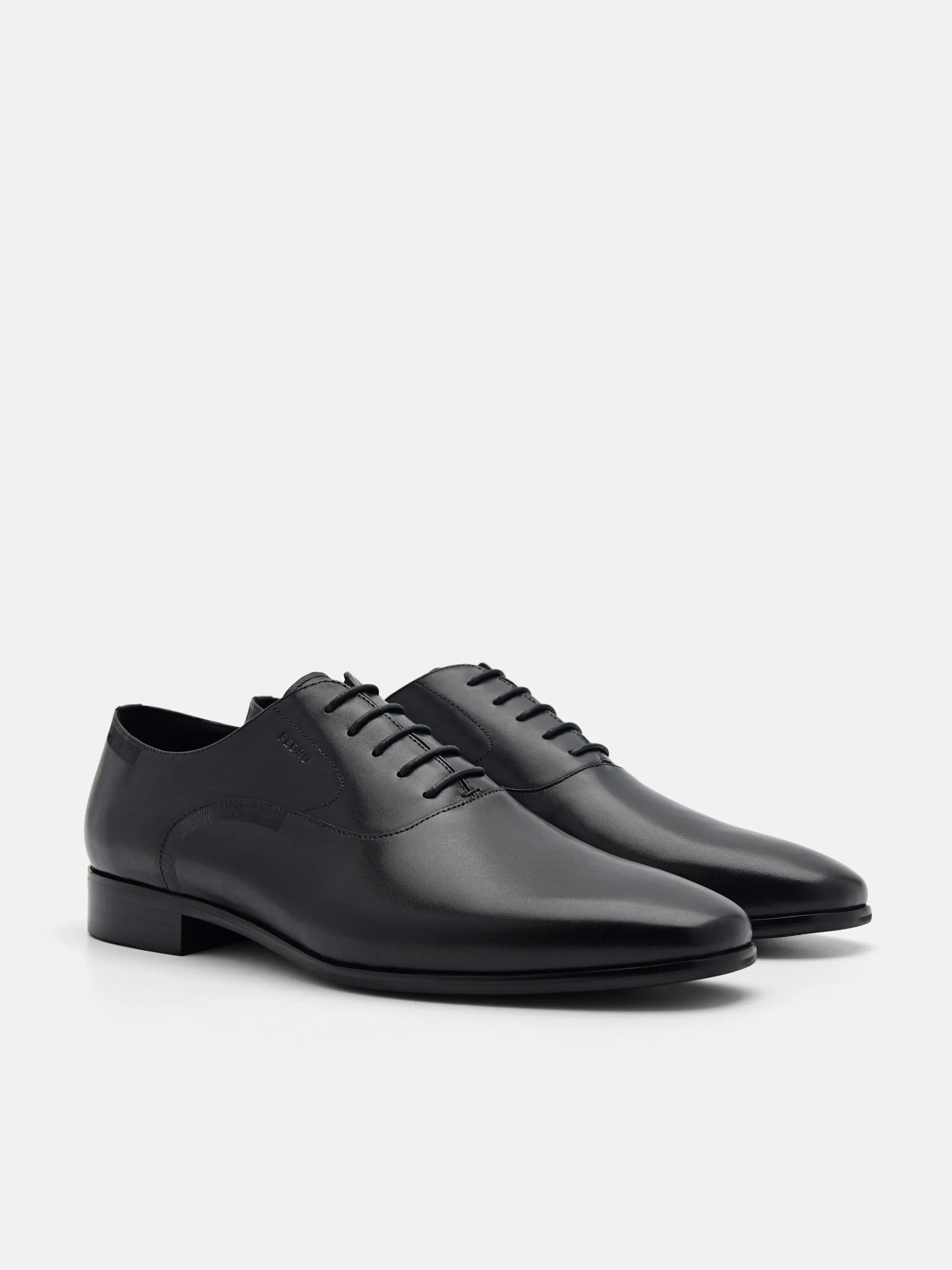 Burnished Leather Oxford Shoes