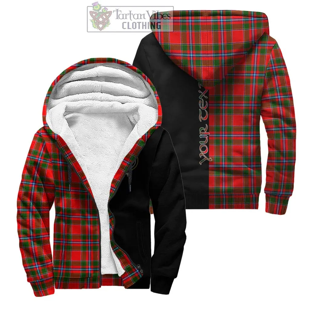 Butter Tartan Sherpa Hoodie with Family Crest and Half Of Me Style