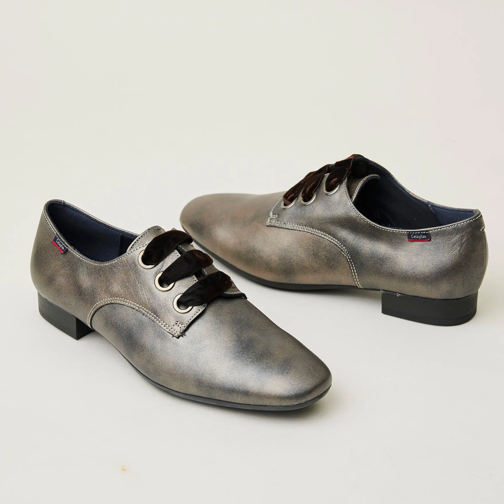 Callaghan Metallic Leather Laced Brogues