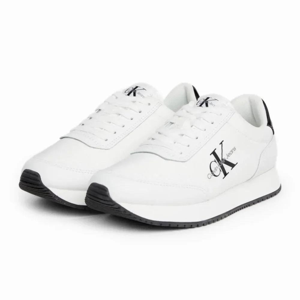 Calvin Klein Jeans Runner Low Lace Mix ML Met Women YW0YW01370-WHTBLK