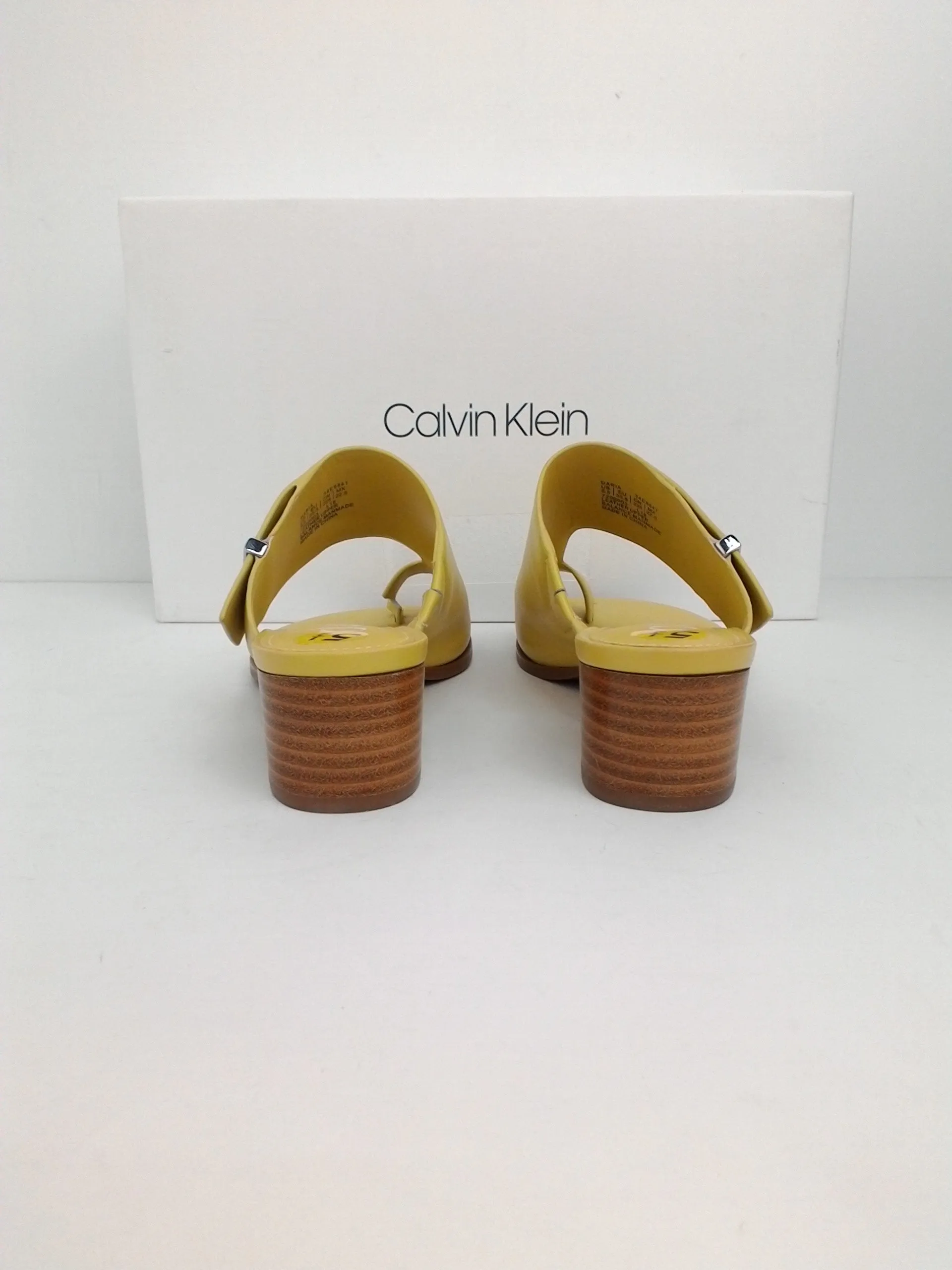 Calvin Klein Women's Daria Nappa leather Dress Sandal size 5.5 M