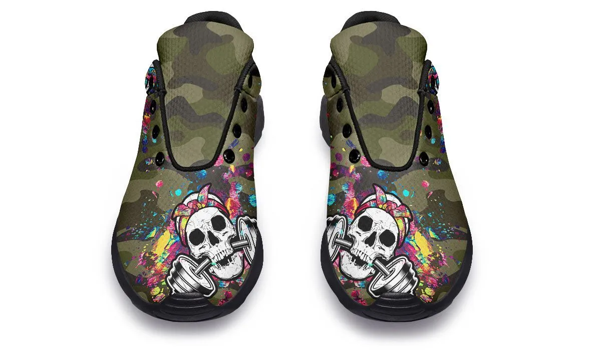 Camo Colorful Splat Skull