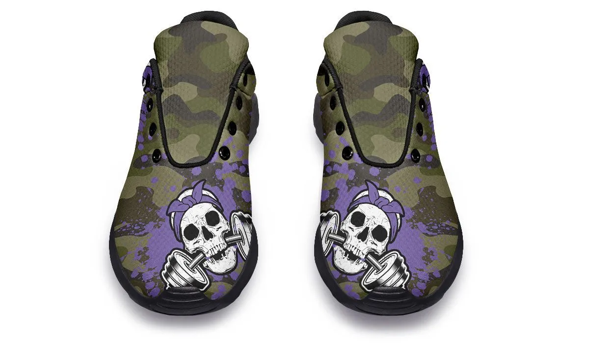 Camo Purple Splat Skull