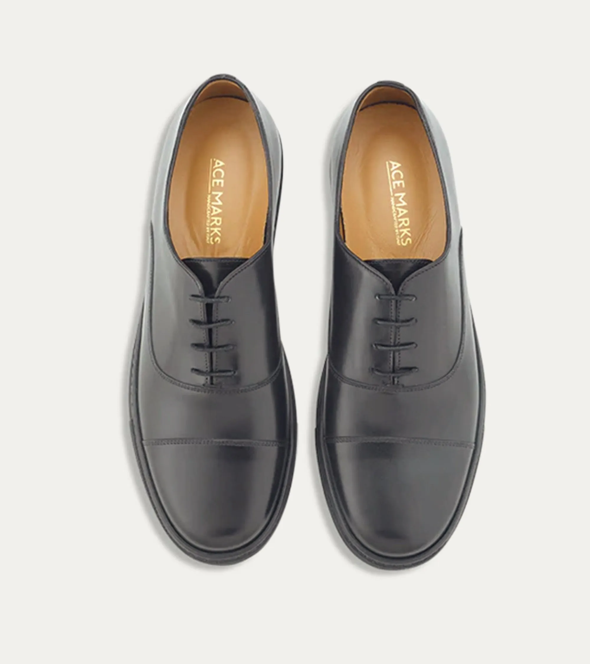 Cap Toe Oxford Sneaker In Black Antique