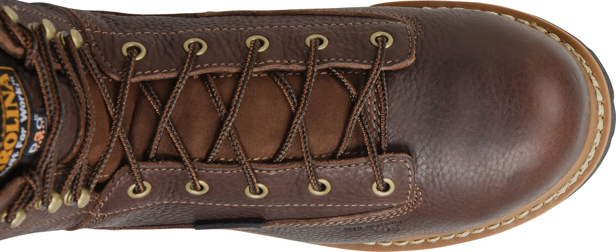 'Carolina' Men's 8" Grind Internal Metguard WP EH Comp Toe - Brown