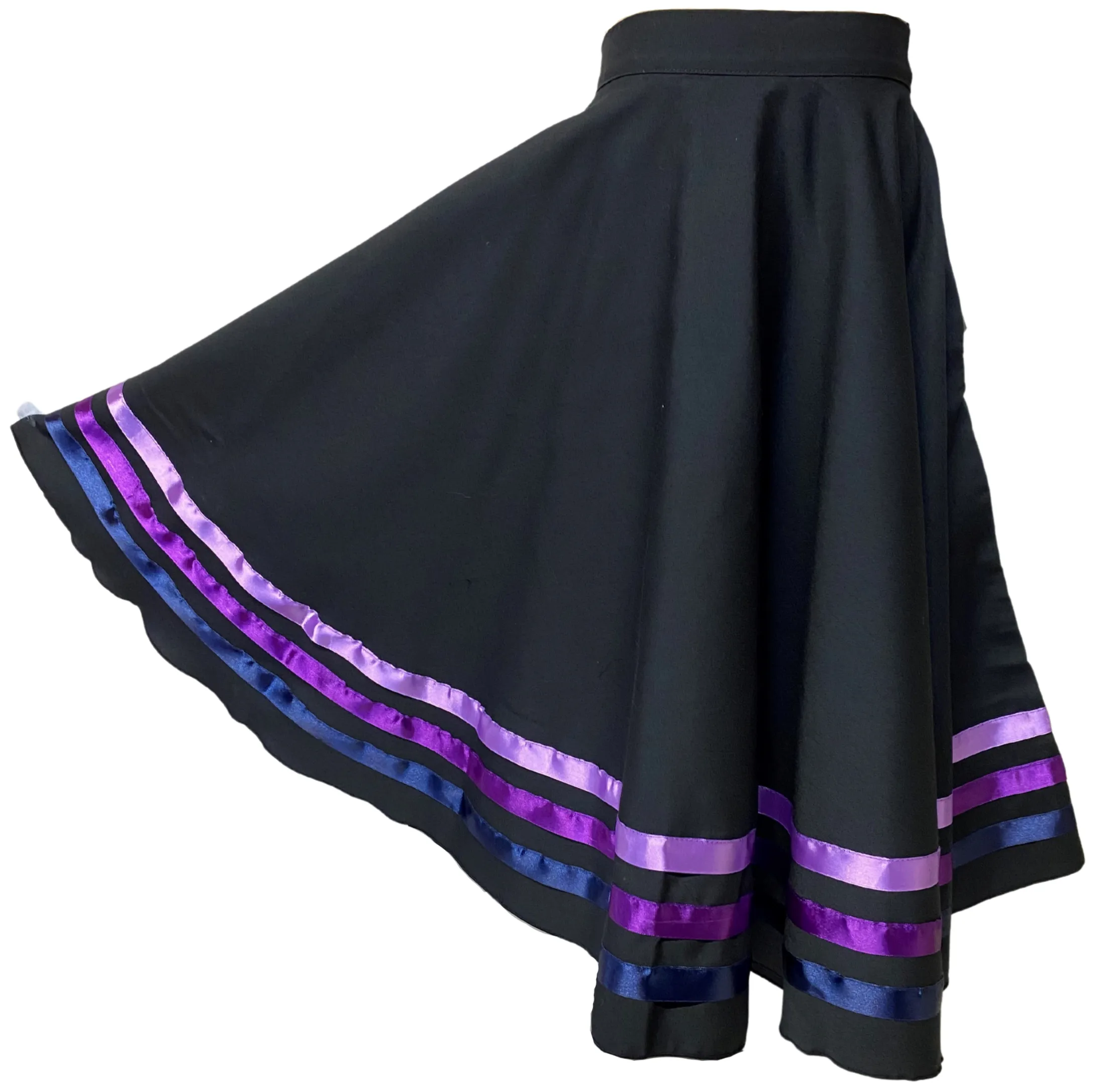 Character Skirt Narrow Mauve/Purple/Navy