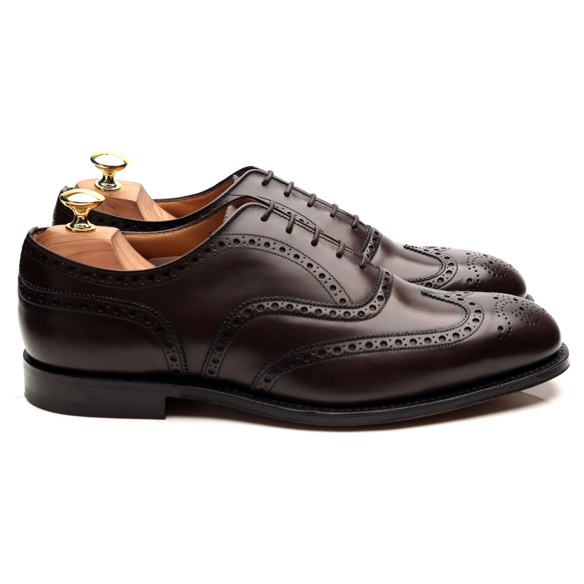 'Chetwynd' Dark Brown Leather Brogues UK 8 G