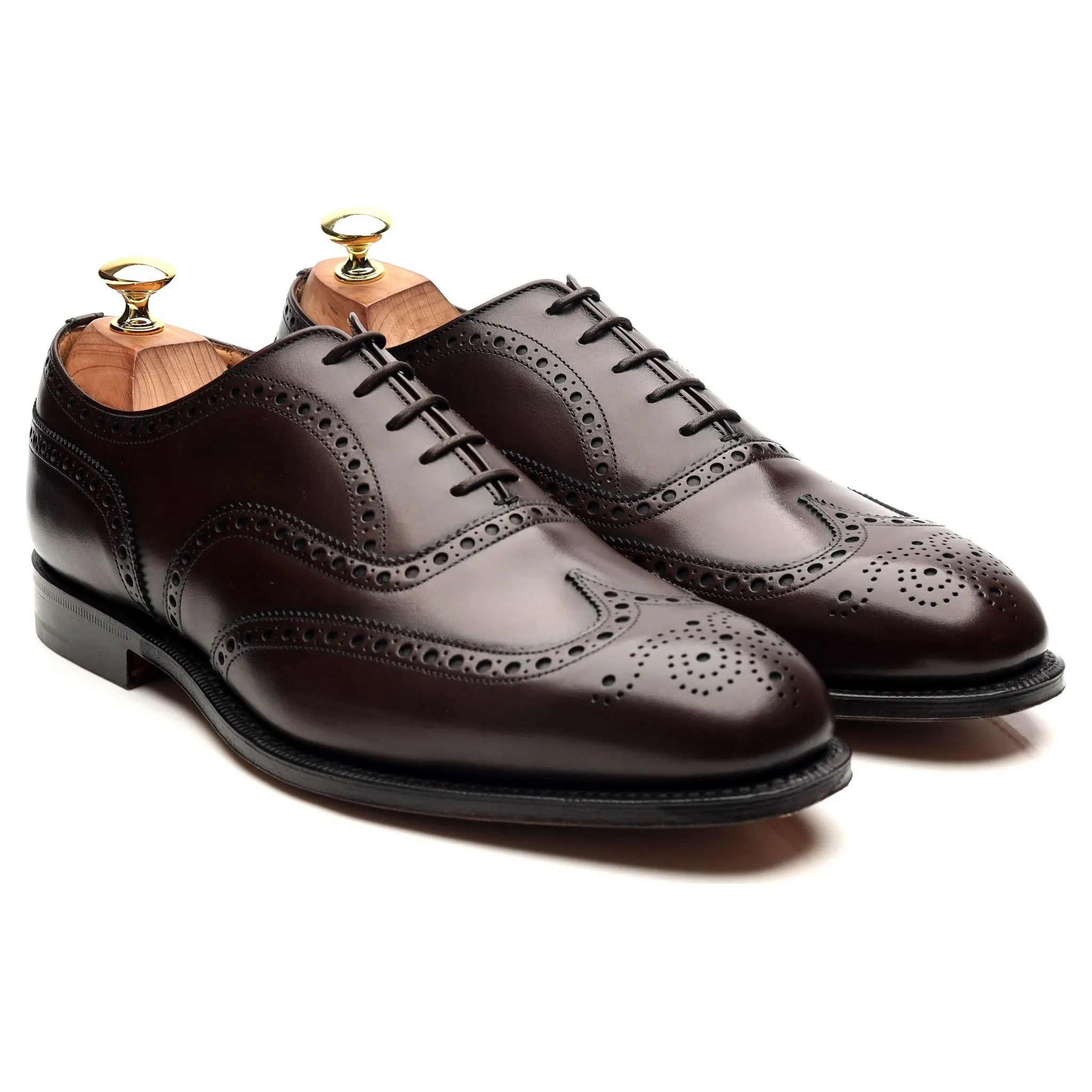 'Chetwynd' Dark Brown Leather Brogues UK 8 G