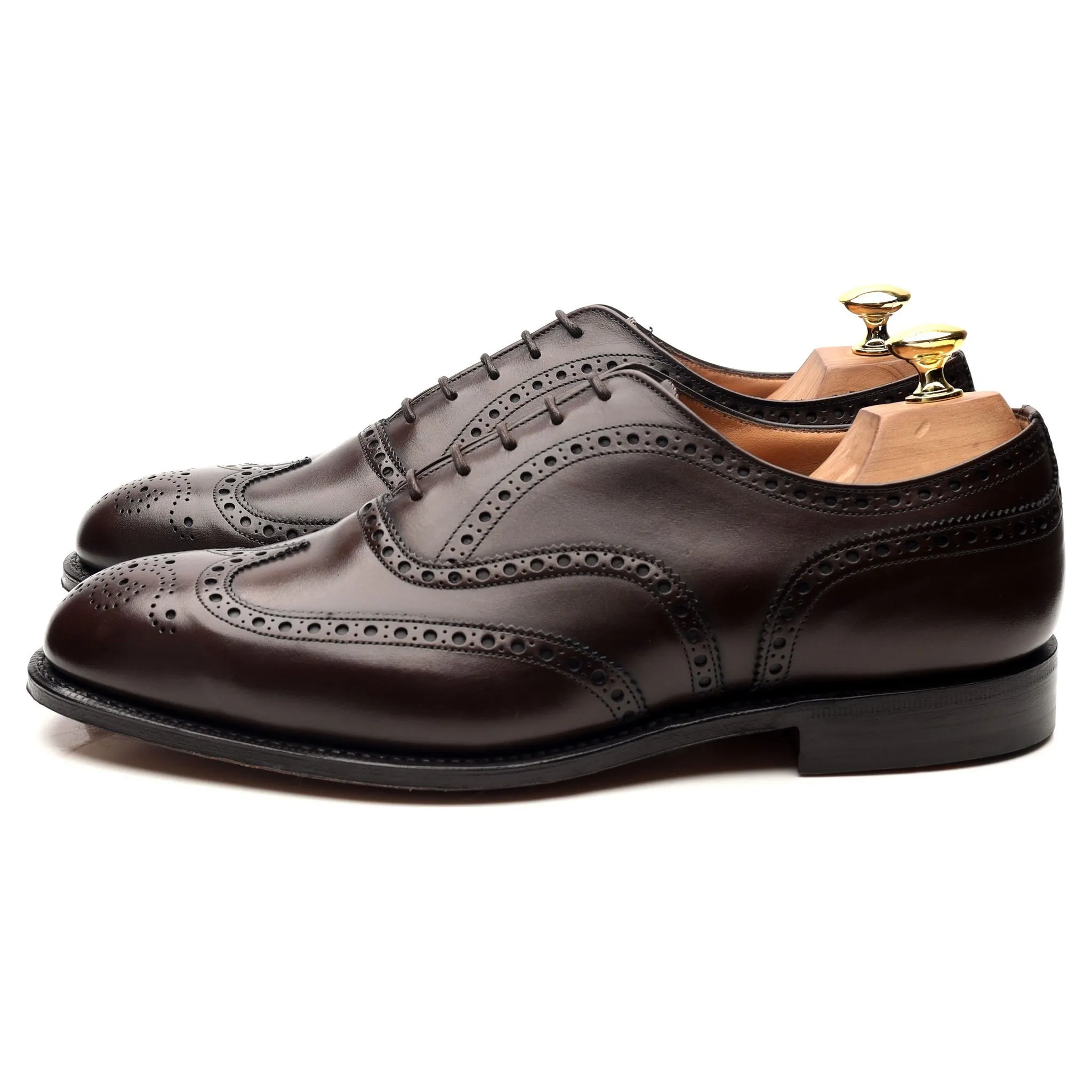 'Chetwynd' Dark Brown Leather Brogues UK 8 G