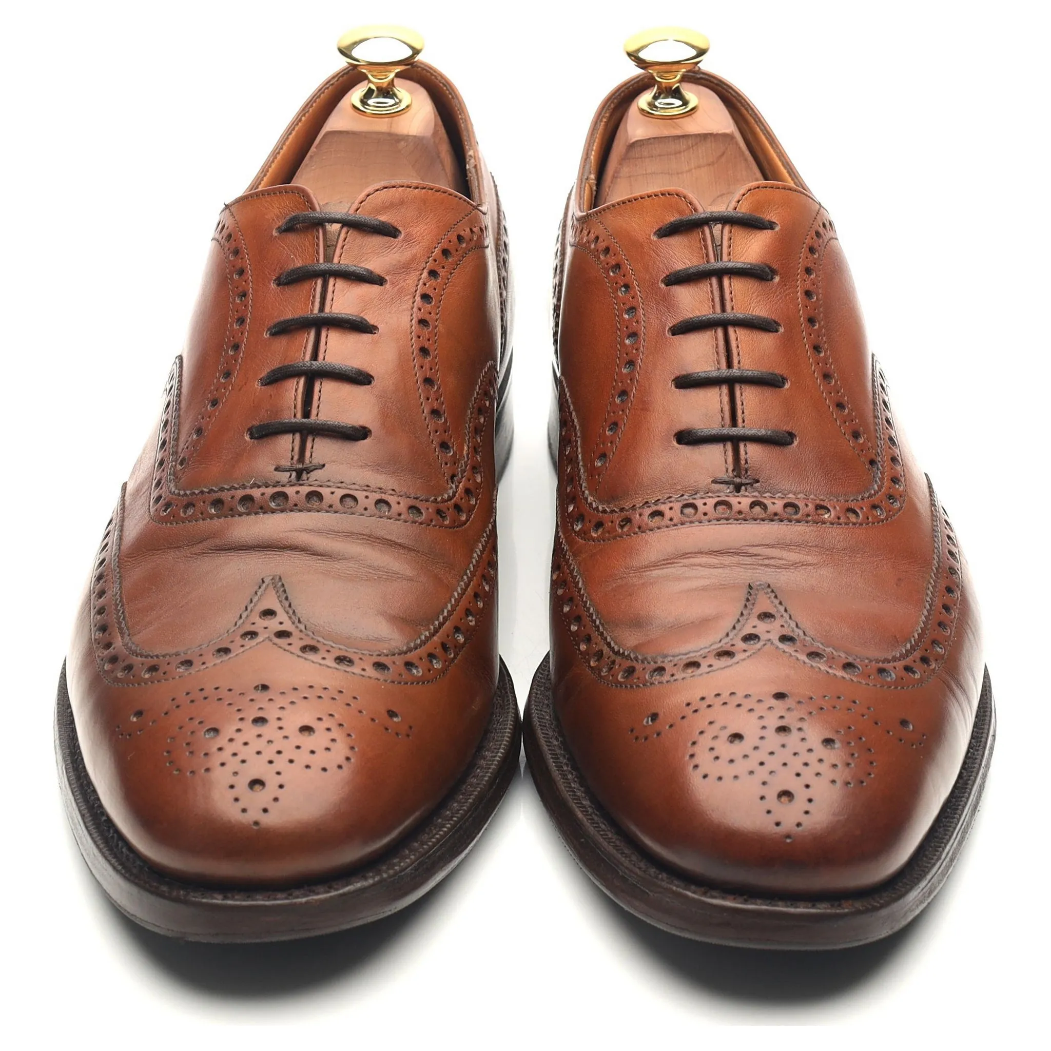'Chetwynd' Tan Brown Leather Brogues UK 9 G
