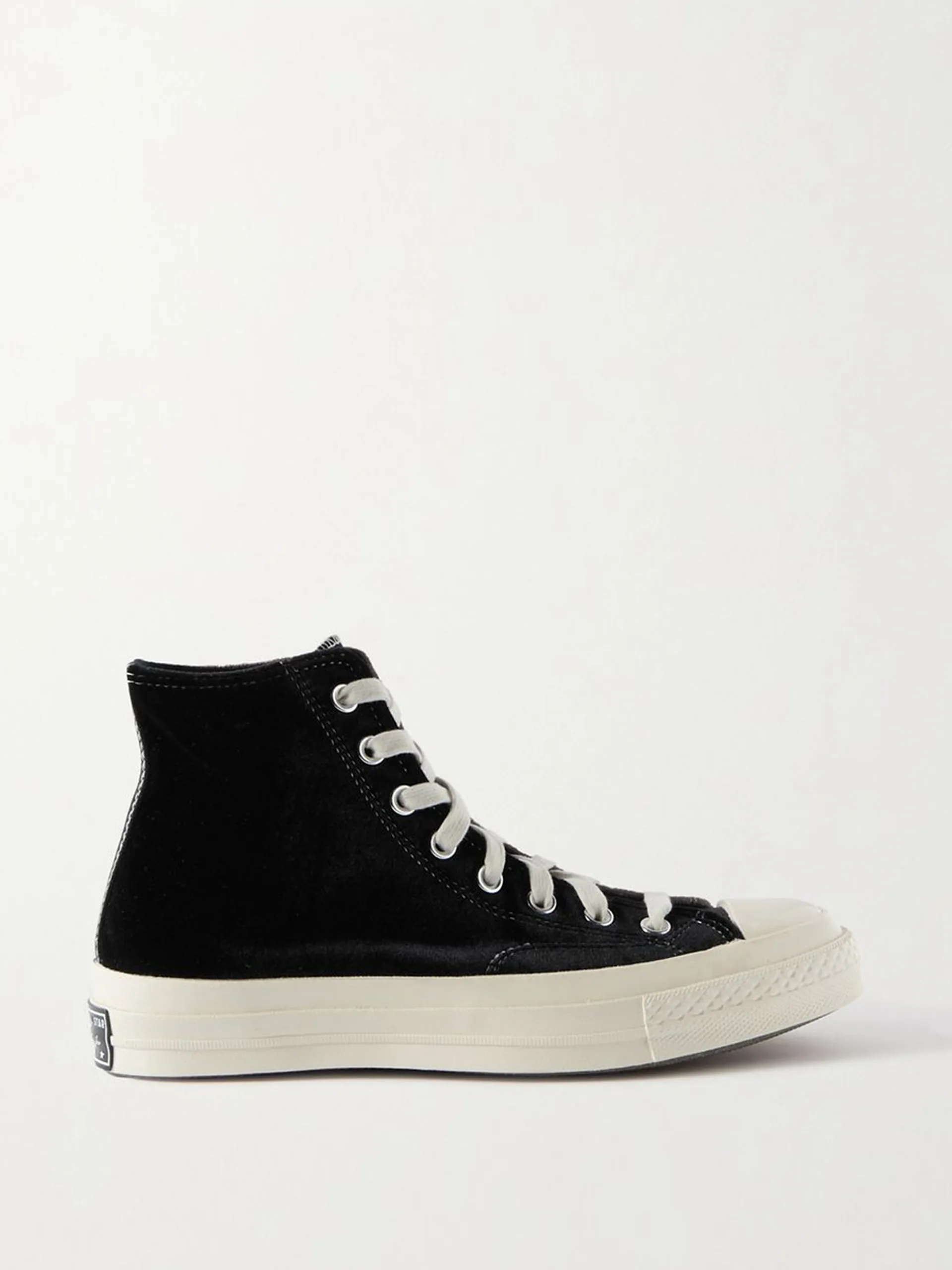 Chuck 70 two-tone velvet high-top sneakers