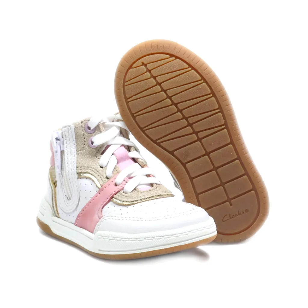 Clarks Sneakers Leather White Colour For Kids