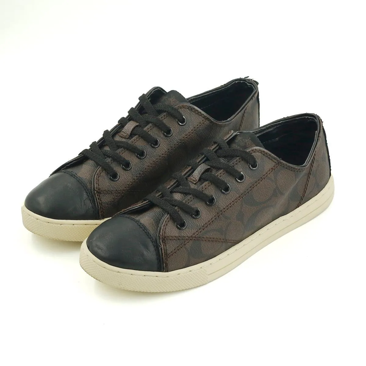 Coach Parkway Low-Top Sneakers Leather Brown Colour For Women