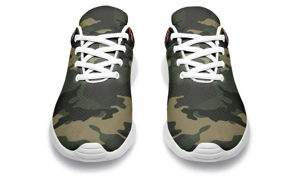 Color Halftone Dumbbell Skull Camo