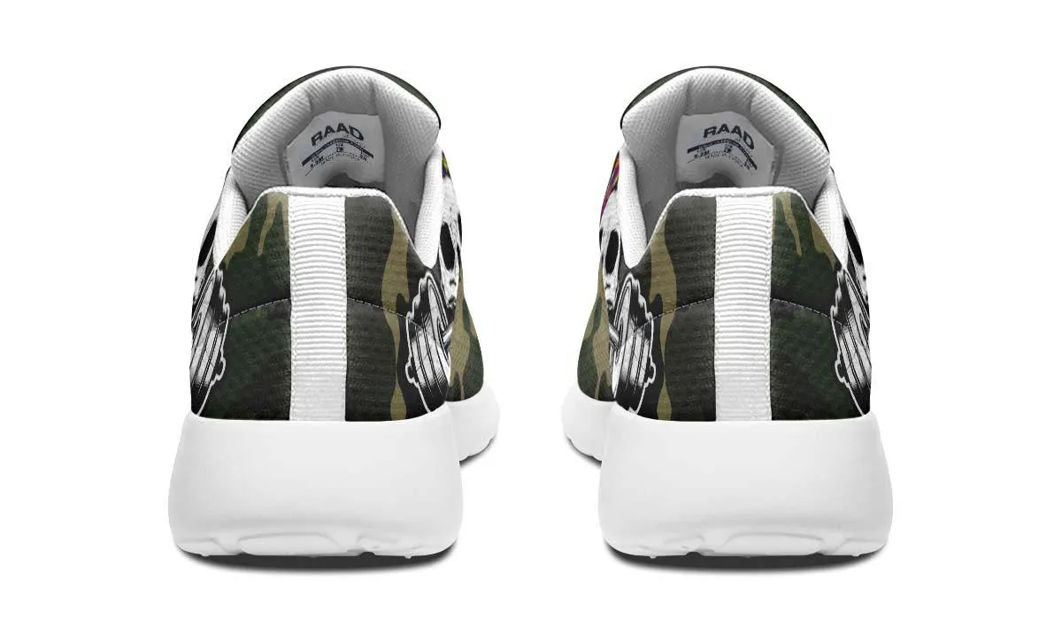 Color Halftone Dumbbell Skull Camo
