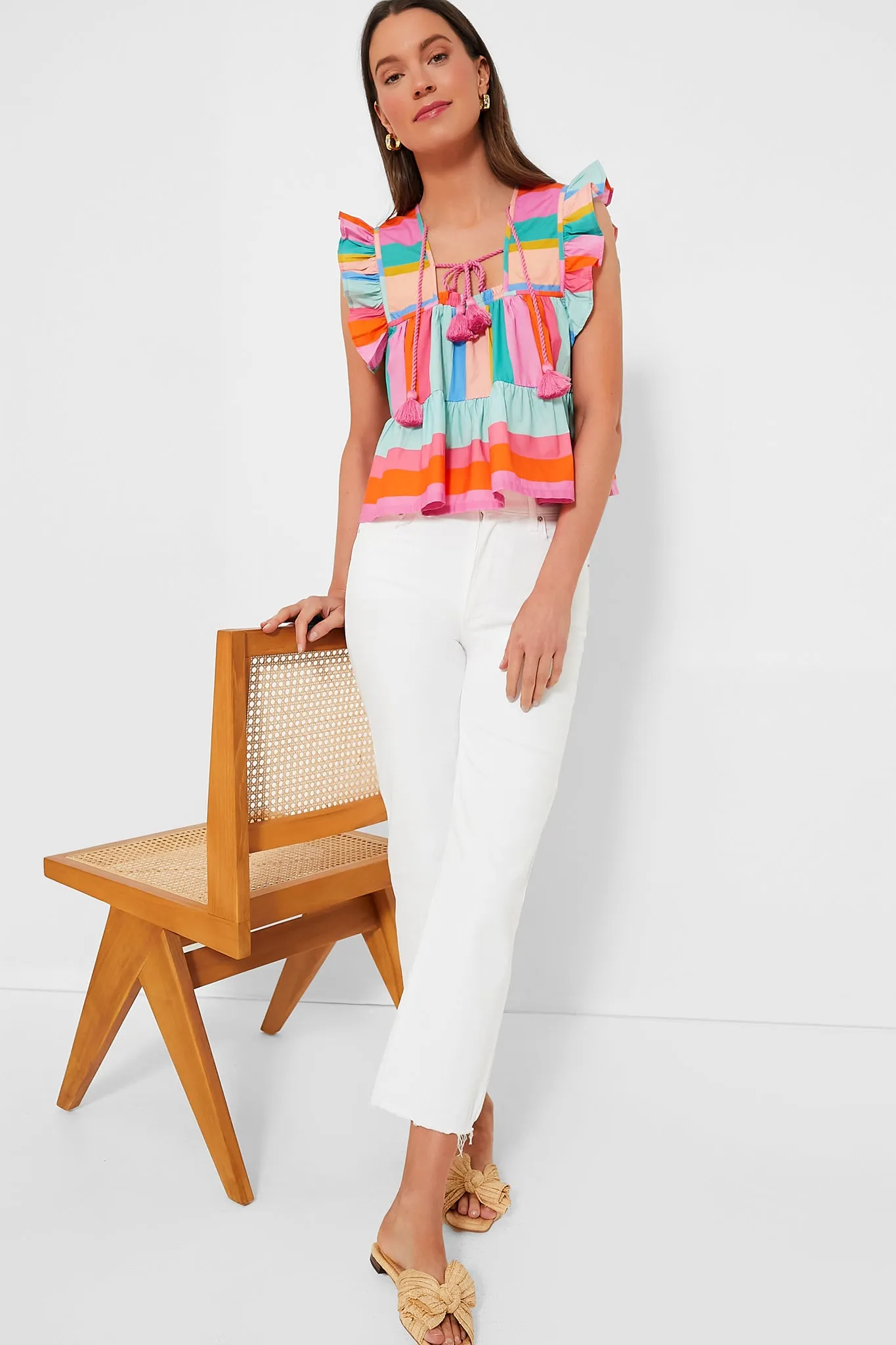 Confetti Stripe Chelsea Top