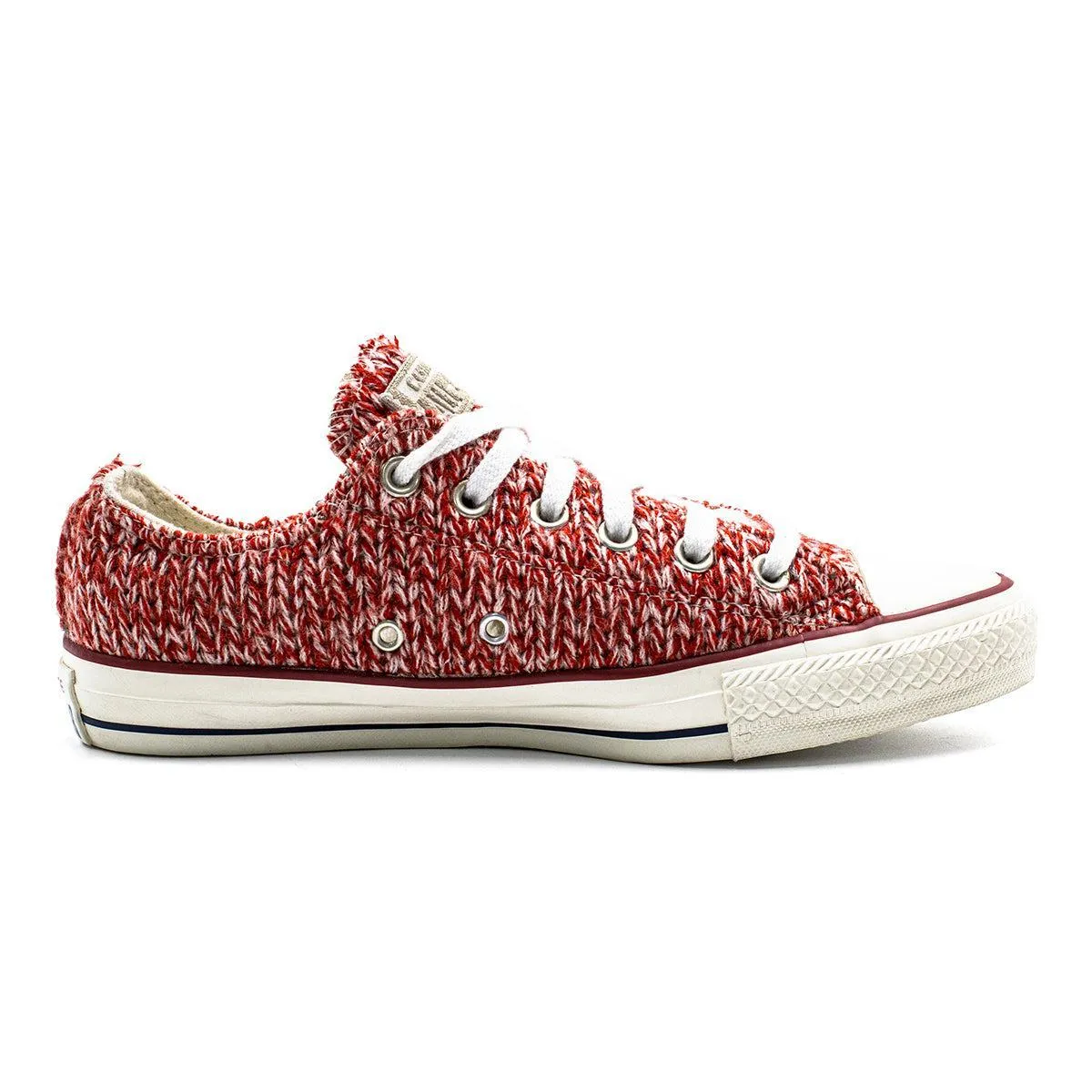 Converse Chuck Taylor Ox Low-Top Sneakers Fabric Red Colour For Women