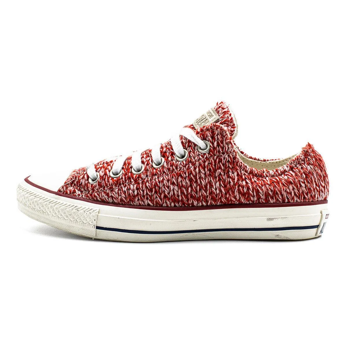 Converse Chuck Taylor Ox Low-Top Sneakers Fabric Red Colour For Women
