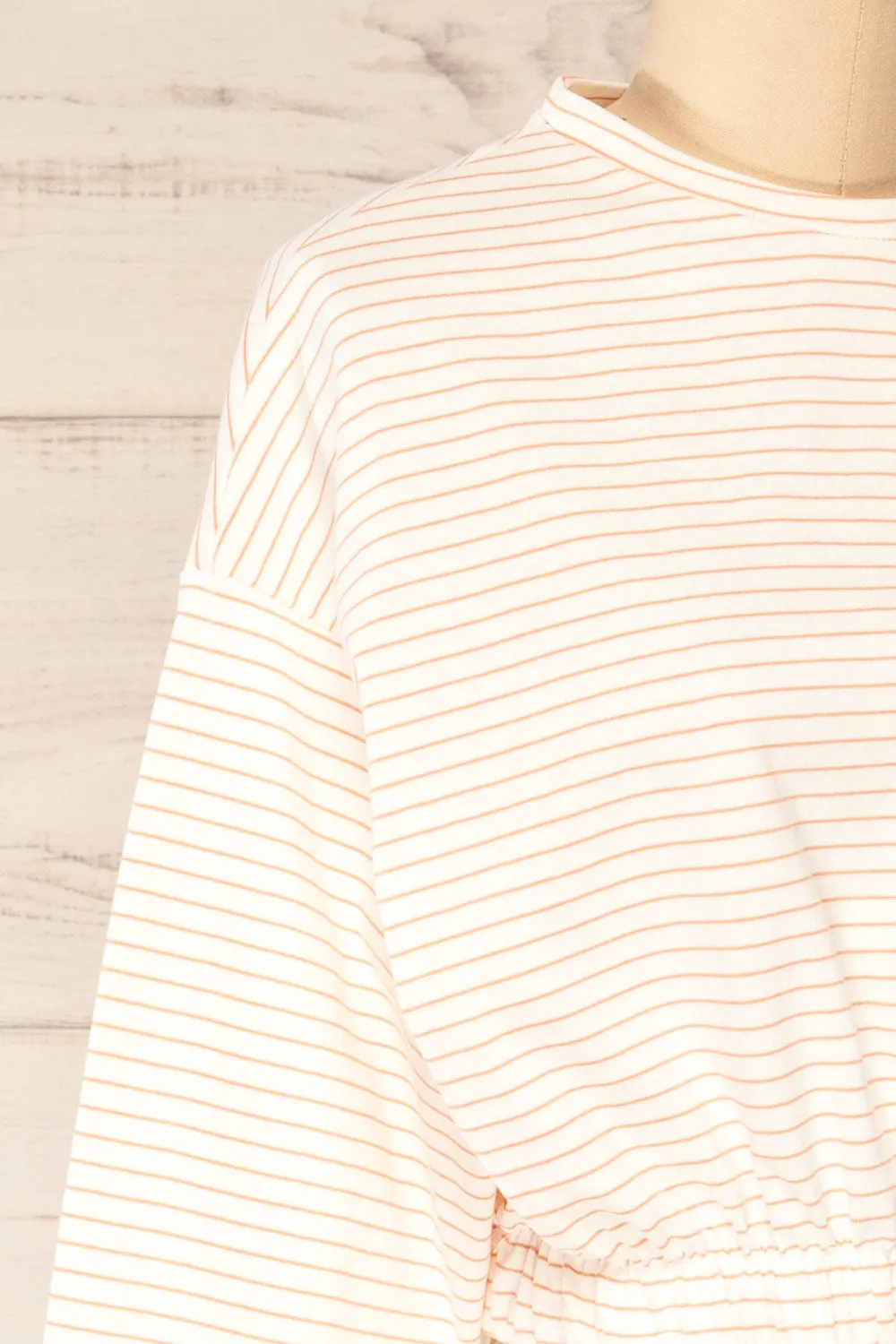 Cruise Crewneck | Striped Cropped Top