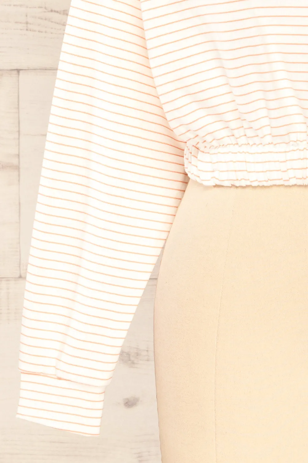 Cruise Crewneck | Striped Cropped Top