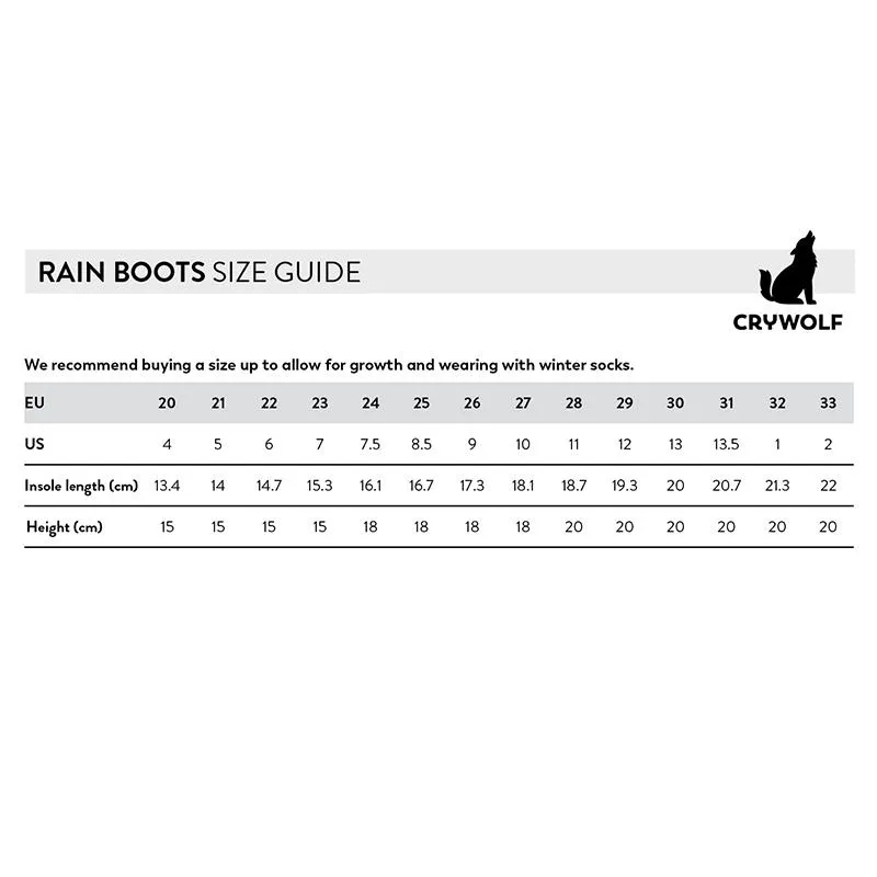 Crywolf Rain Boots - Black