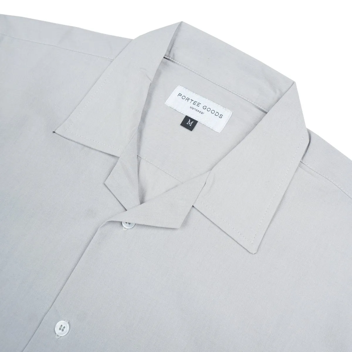 Cuban Collar Shirt Grey