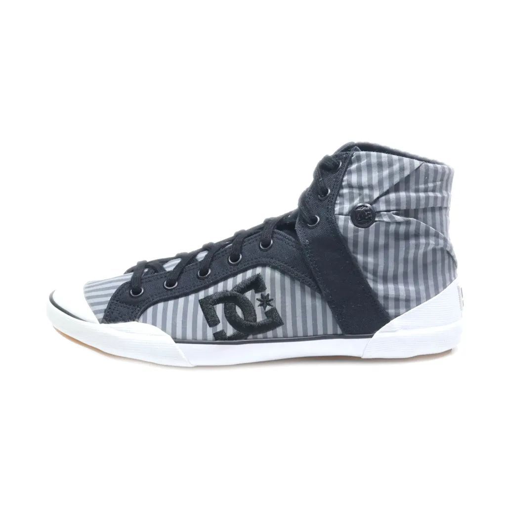 Dc Shoes High-Top Sneakers Fabric Grey Colour For Women