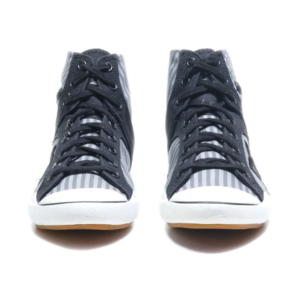 Dc Shoes High-Top Sneakers Fabric Grey Colour For Women