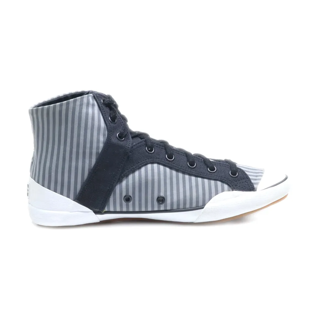 Dc Shoes High-Top Sneakers Fabric Grey Colour For Women