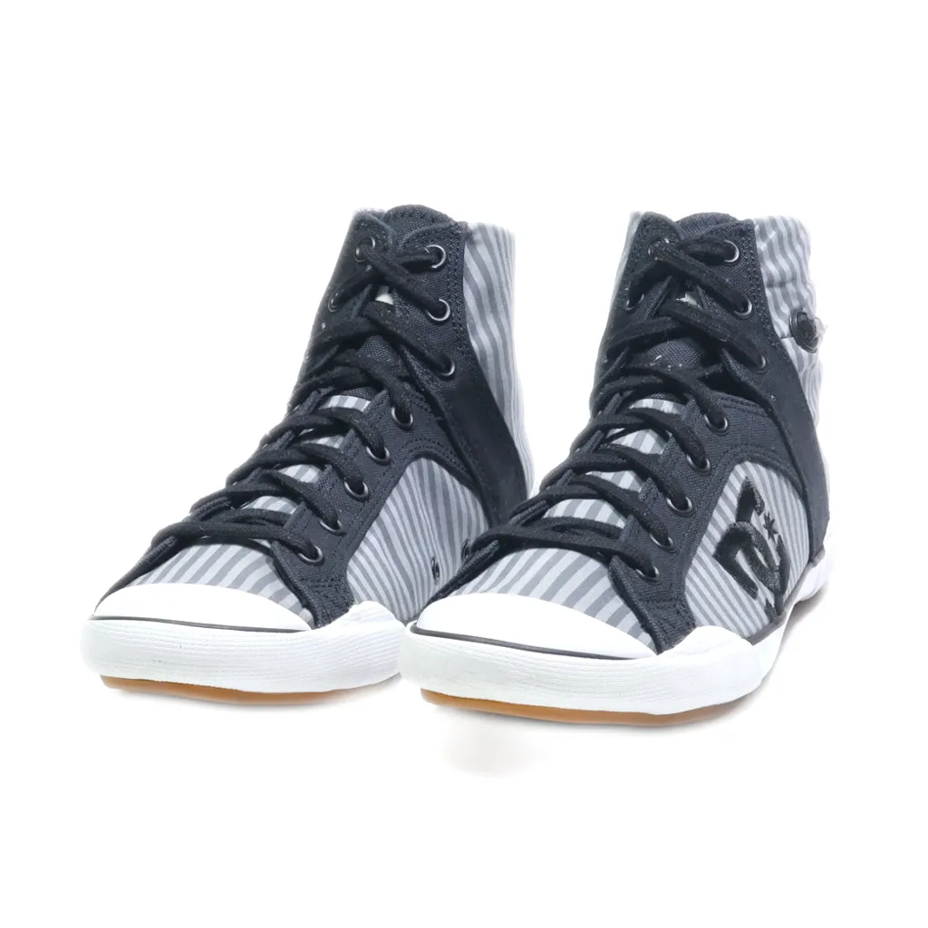 Dc Shoes High-Top Sneakers Fabric Grey Colour For Women