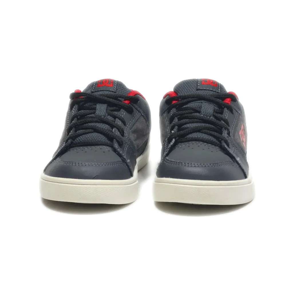 Dc Shoes Sneakers Fabric Grey Colour For Kids