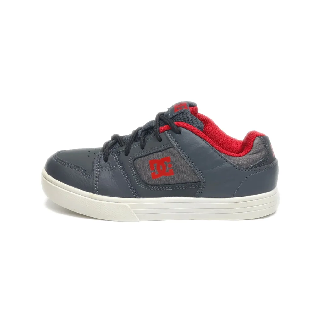 Dc Shoes Sneakers Fabric Grey Colour For Kids