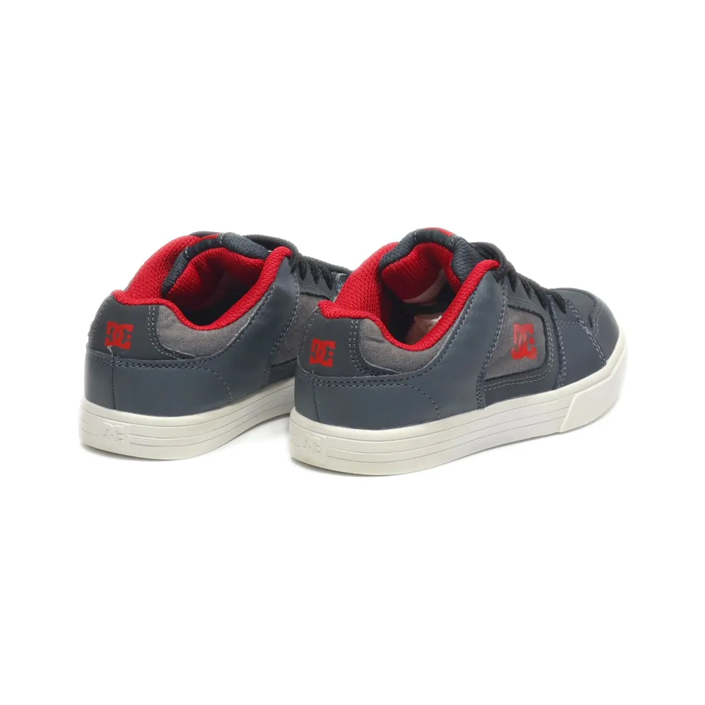 Dc Shoes Sneakers Fabric Grey Colour For Kids