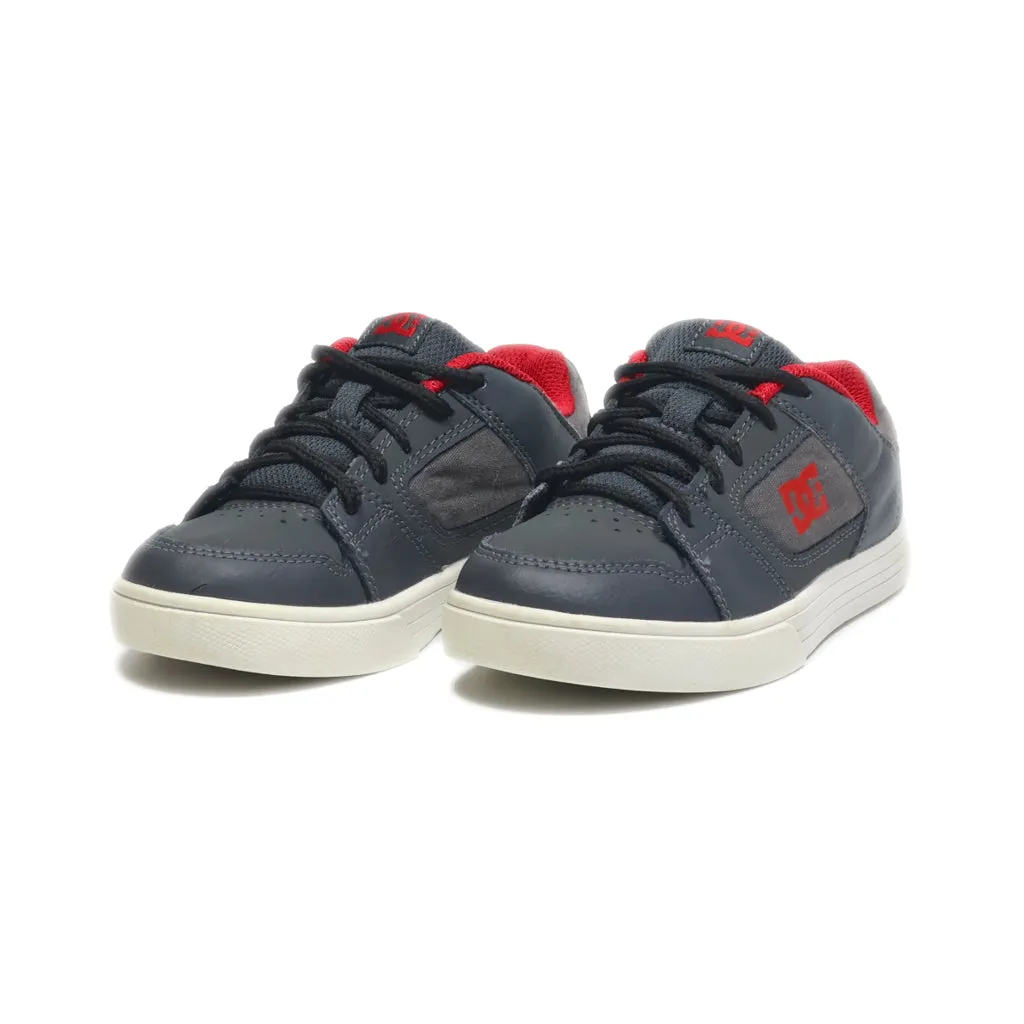 Dc Shoes Sneakers Fabric Grey Colour For Kids