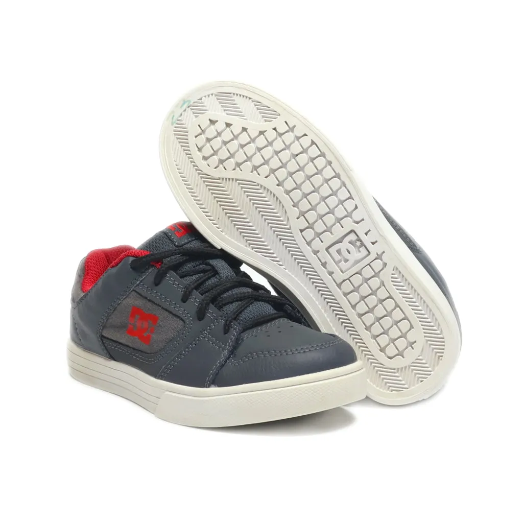 Dc Shoes Sneakers Fabric Grey Colour For Kids