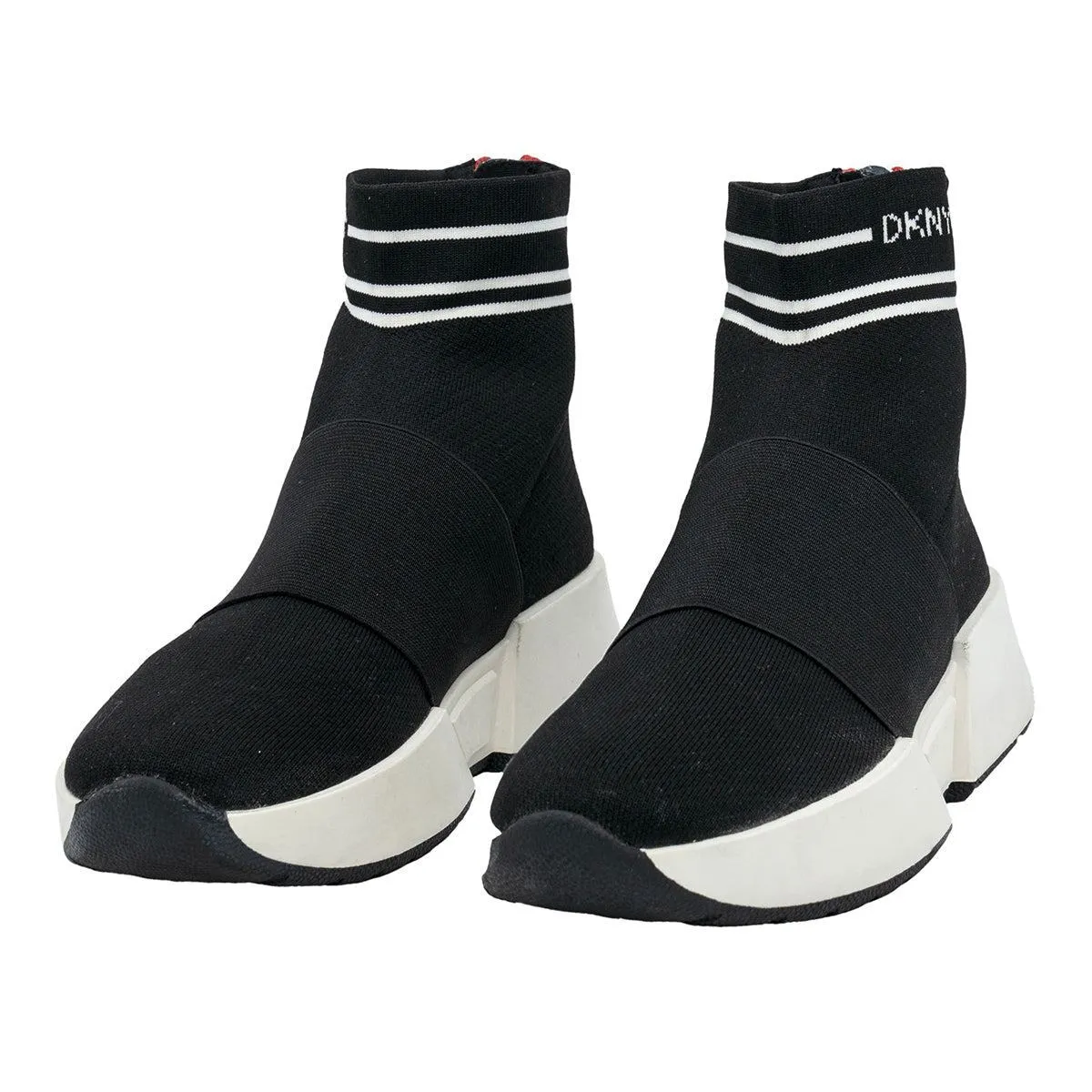 Dkny Marini Schwarz Hi High-Top Sneakers Fabric Black Colour For Women